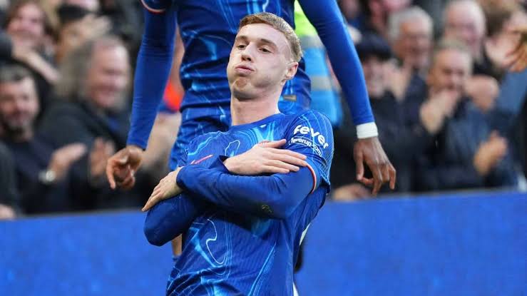 Cole Palmer's celebration 
