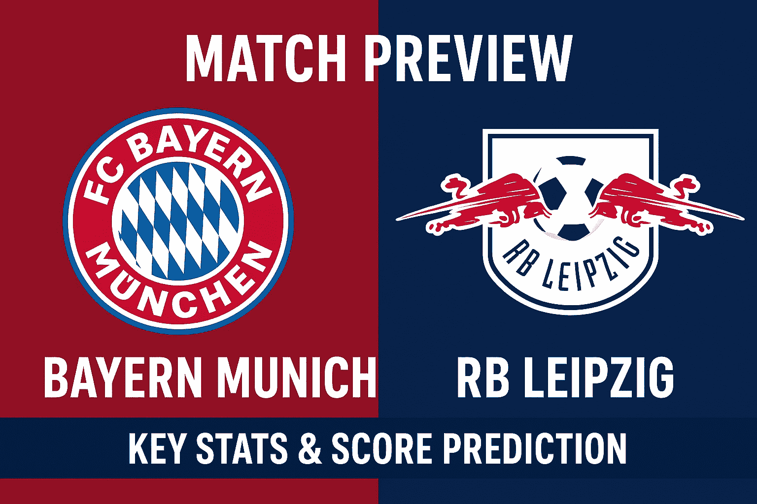 Bayern Munich vs RB Leipzig — Match Preview, Key Stats & Score Prediction