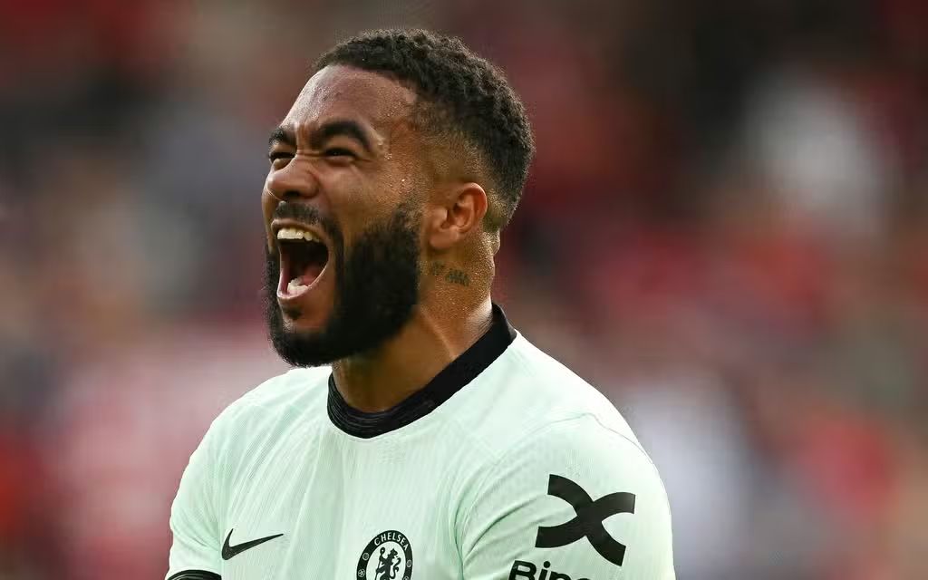 Chelsea Captain reece james celebrating